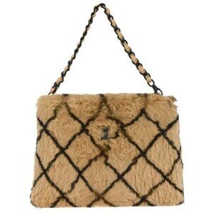 Chanel Beige Lapin Fur Handbag 136004